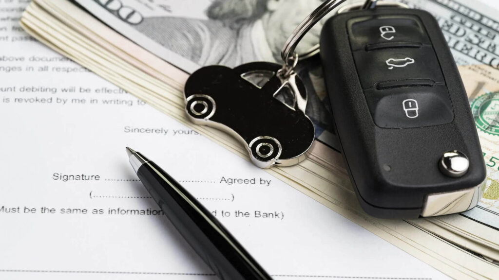 Vehicle loan documents and payment errors linked to misapplied funds and wrongful repossession risks.
